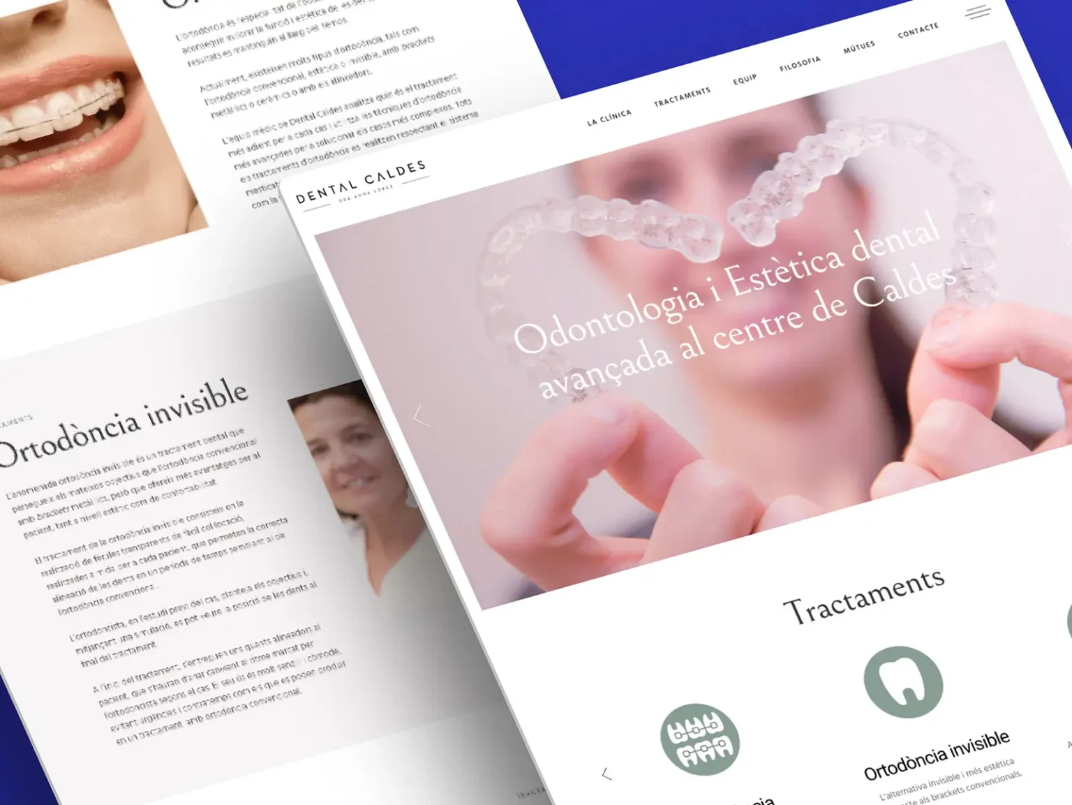 Mockup web Dental Caldes