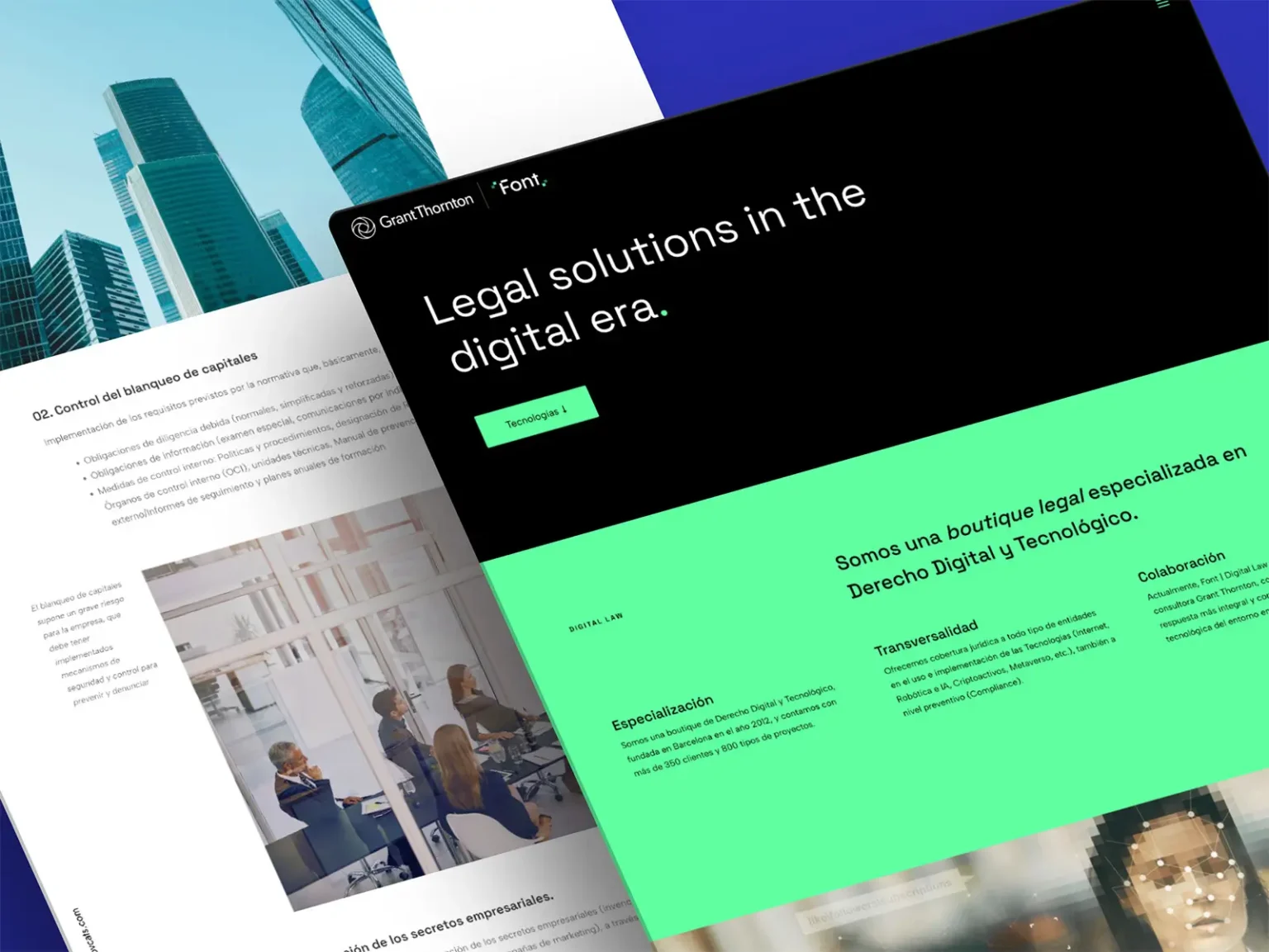 Mockup web Font Advocats