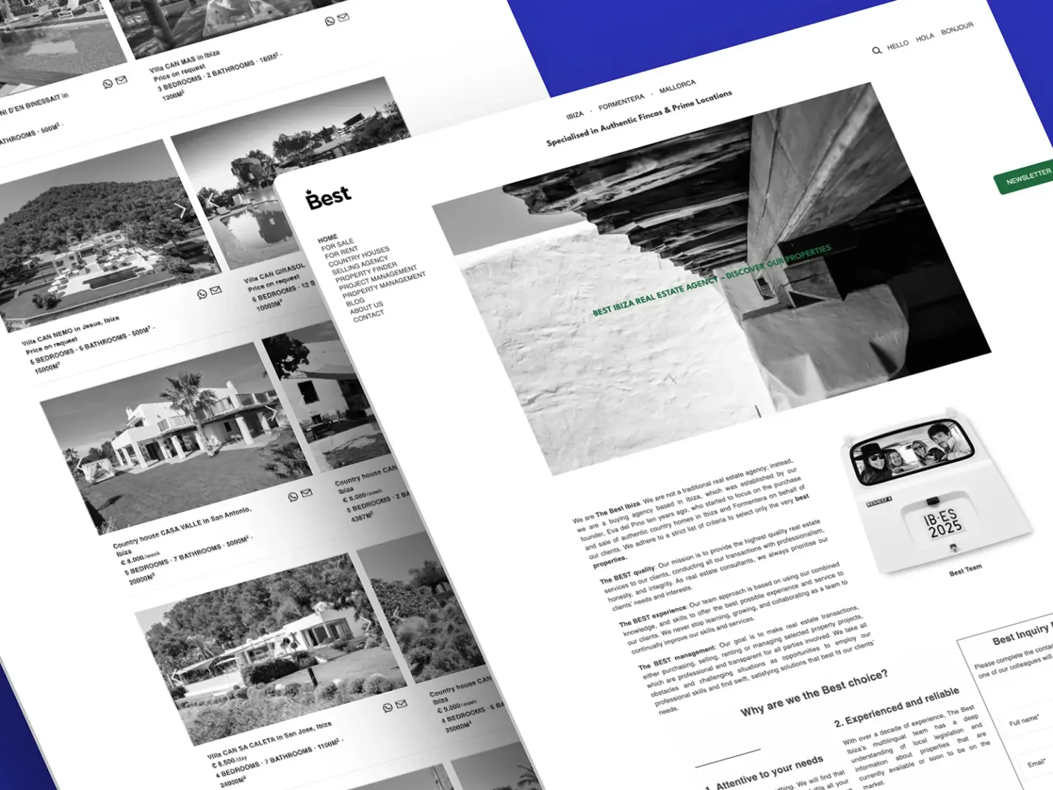 Mockup web The Best Ibiza