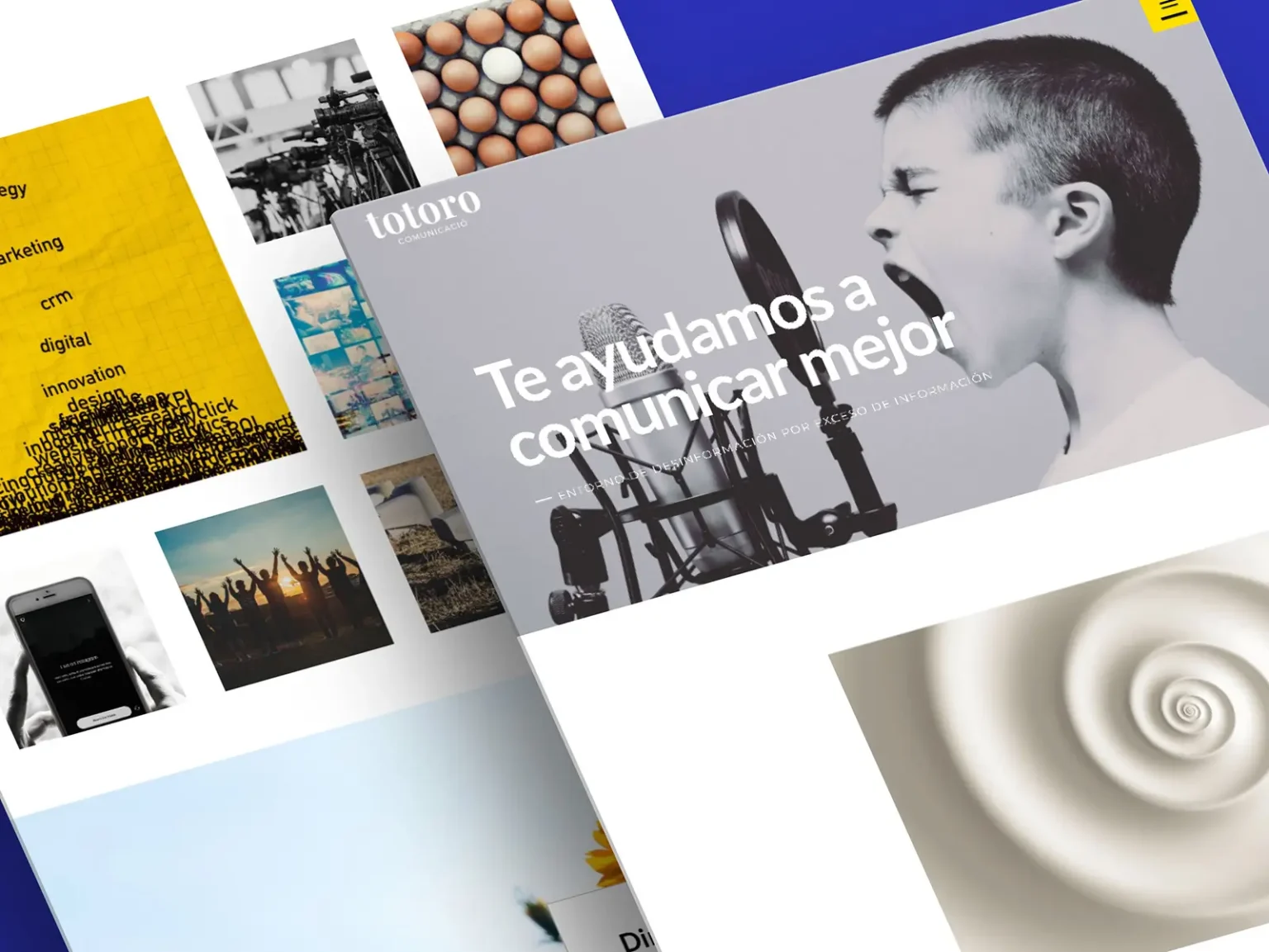 Mockup web Totoro Comunicació