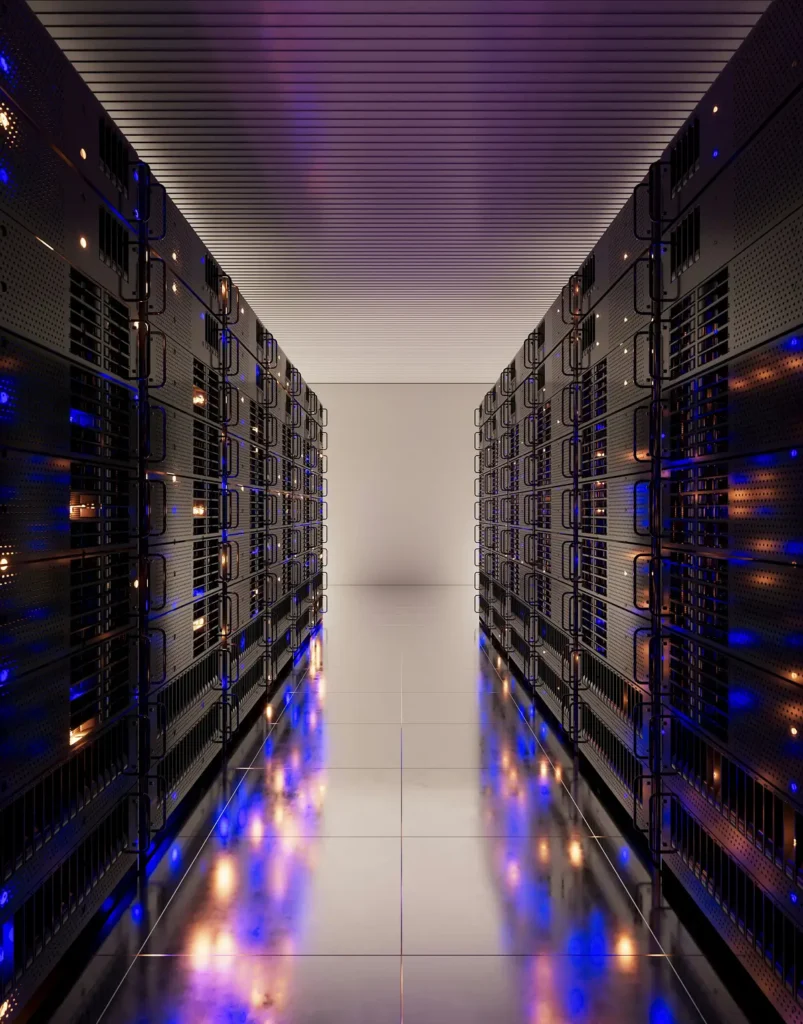 Sala de servidores de hosting